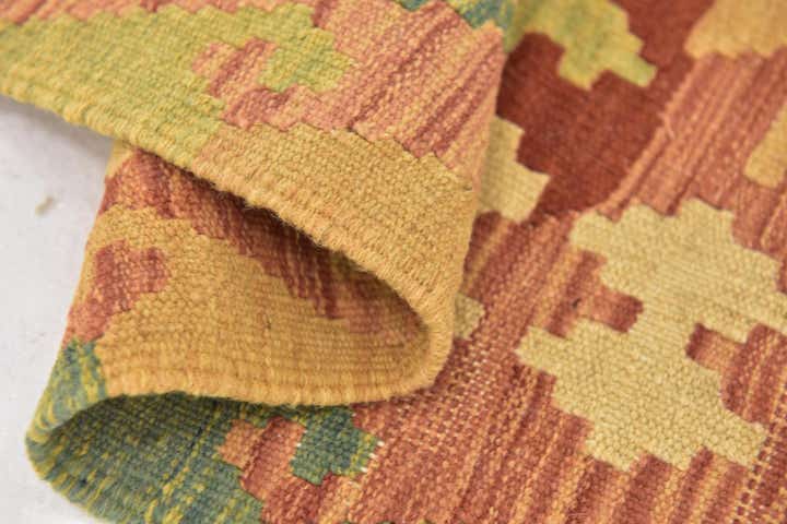 2' 8 x 4' 8 Hand Woven Kilim Waziri Wool Rug