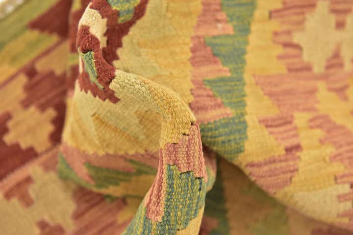 2' 8 x 4' 8 Hand Woven Kilim Waziri Wool Rug