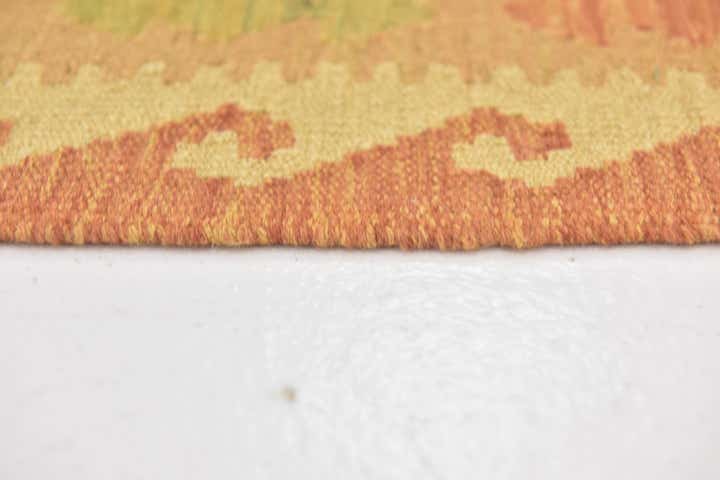 2' 5 x 4' 4 Hand Woven Kilim Waziri Wool Rug