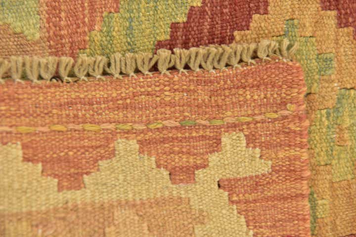 2' 5 x 4' 4 Hand Woven Kilim Waziri Wool Rug
