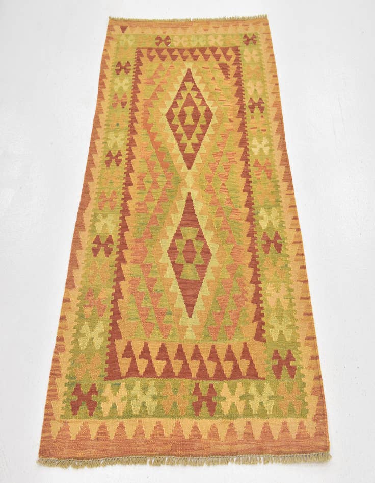 Detail image of 3' x 4' 3 Hand Woven Kilim Waziri Wool Rug