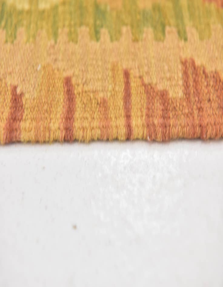 Detail image of 3' x 4' 3 Hand Woven Kilim Waziri Wool Rug