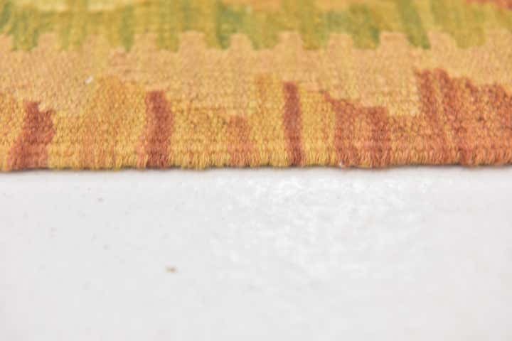 3' x 4' 3 Hand Woven Kilim Waziri Wool Rug