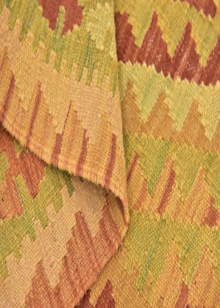 3' x 4' 3 Hand Woven Kilim Waziri Wool Rug