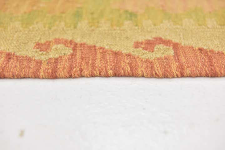 2' 9 x 4' 2 Hand Woven Kilim Waziri Wool Rug