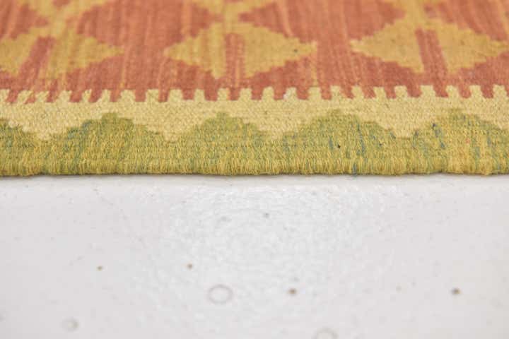 2' 6 x 4' 2 Hand Woven Kilim Waziri Wool Rug