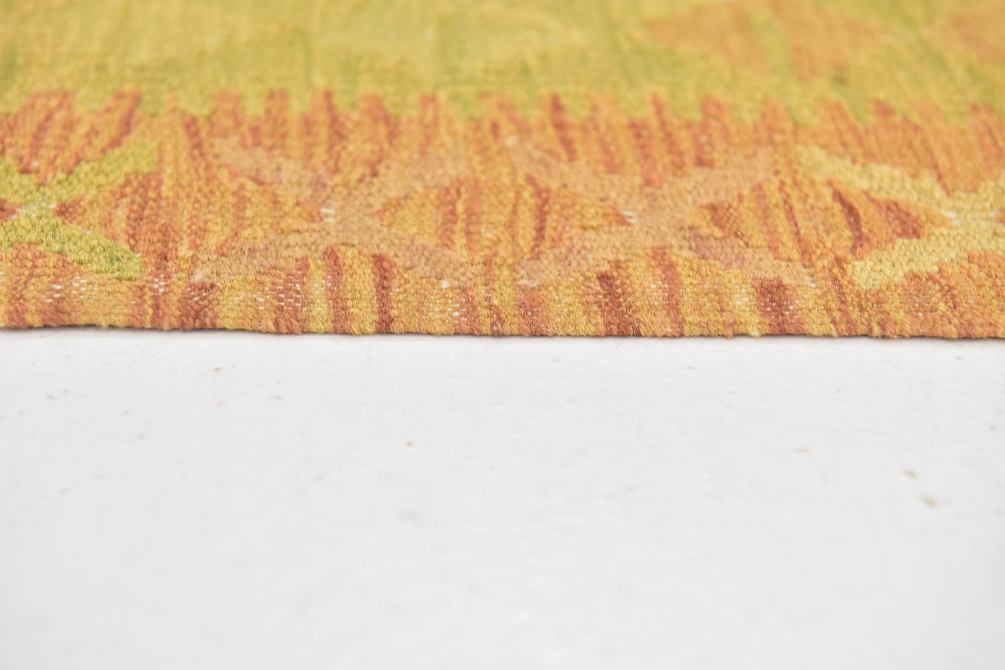 2' 6 x 4' Hand Woven Kilim Waziri Wool Rug