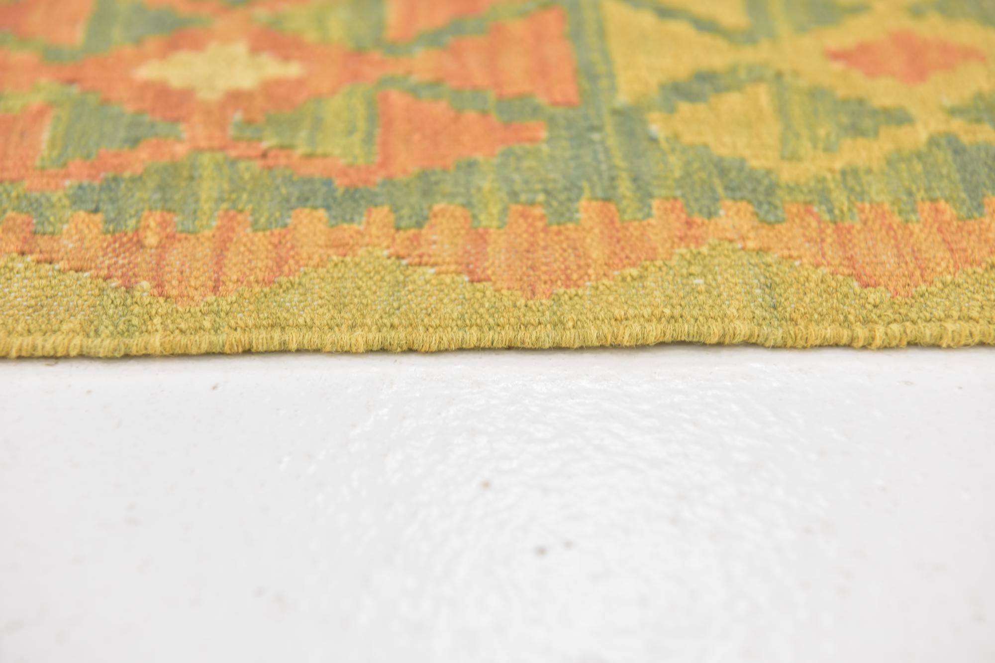 3' x 5' Hand Woven Kilim Waziri Wool Rug