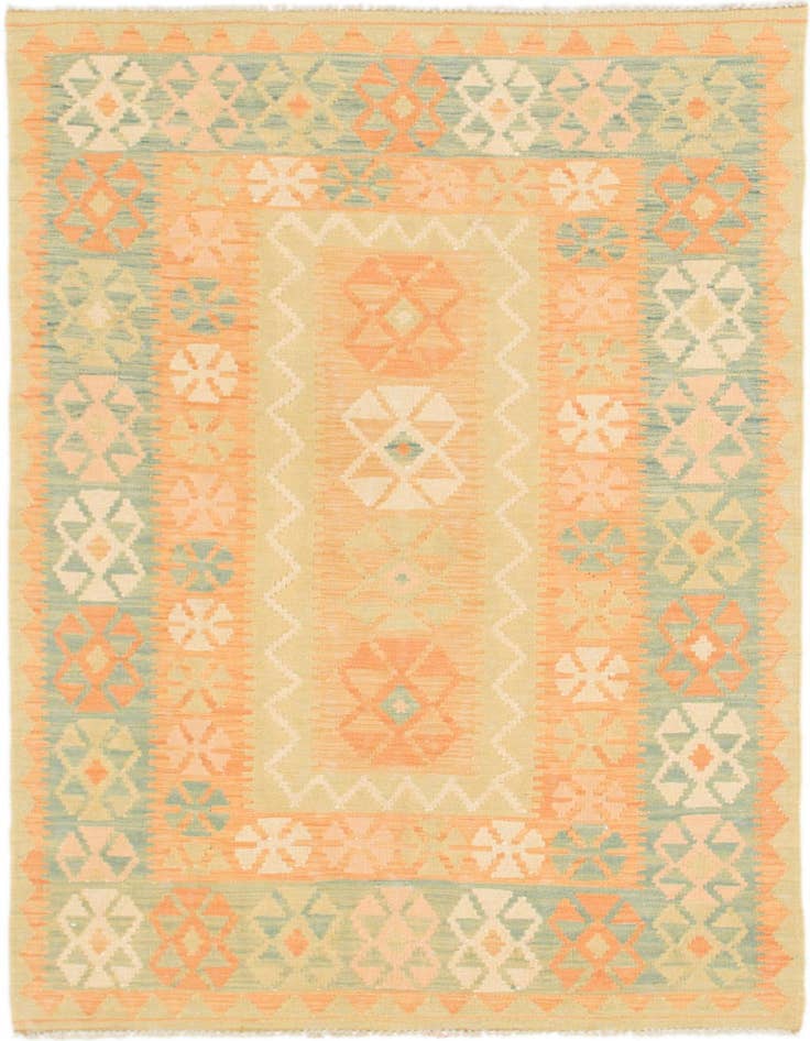 Detail image of 3' x 5' Hand Woven Kilim Waziri Wool Rug