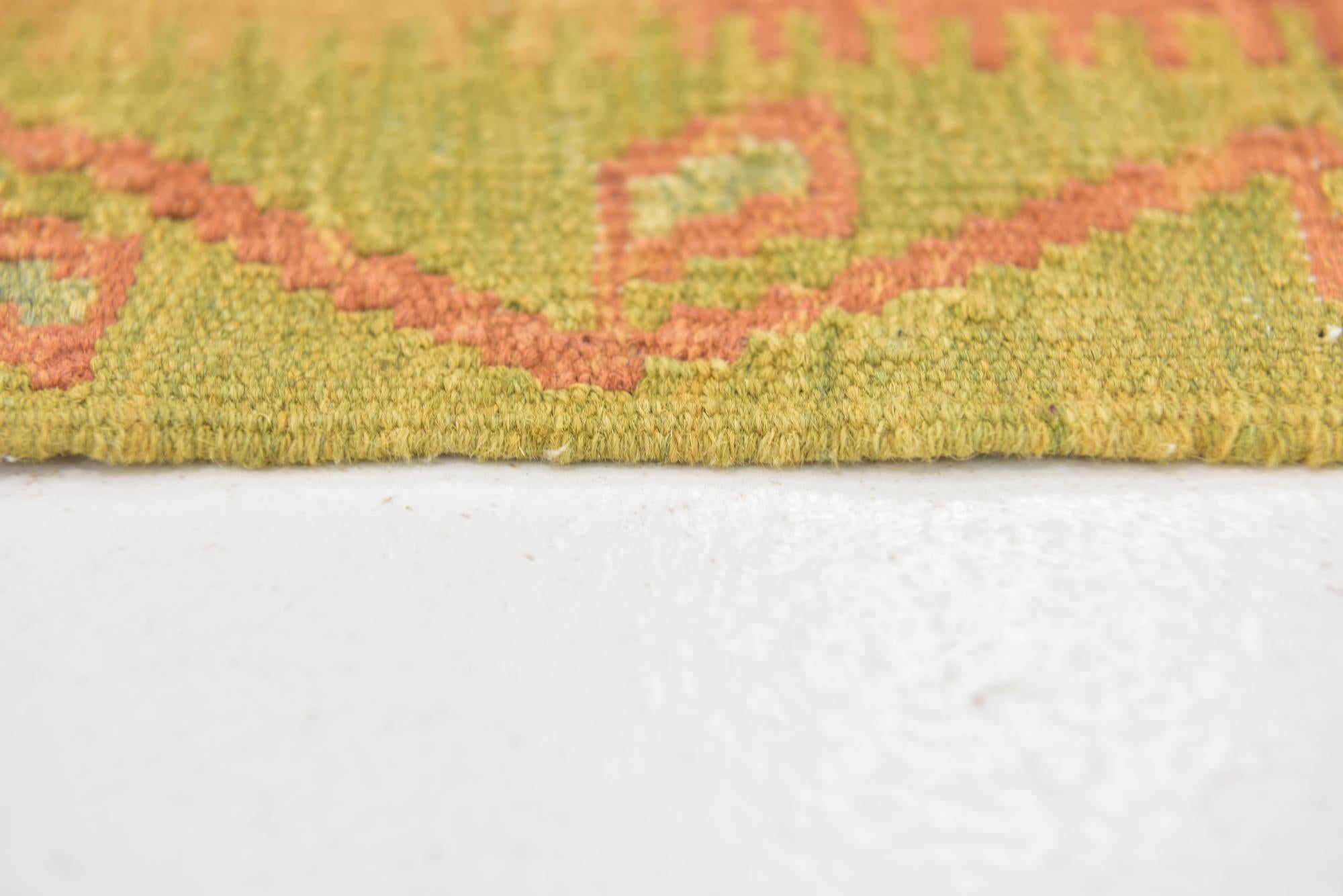 3' 6 x 5' 4 Hand Woven Kilim Waziri Wool Rug