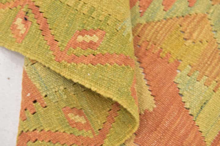 3' 6 x 5' 4 Hand Woven Kilim Waziri Wool Rug