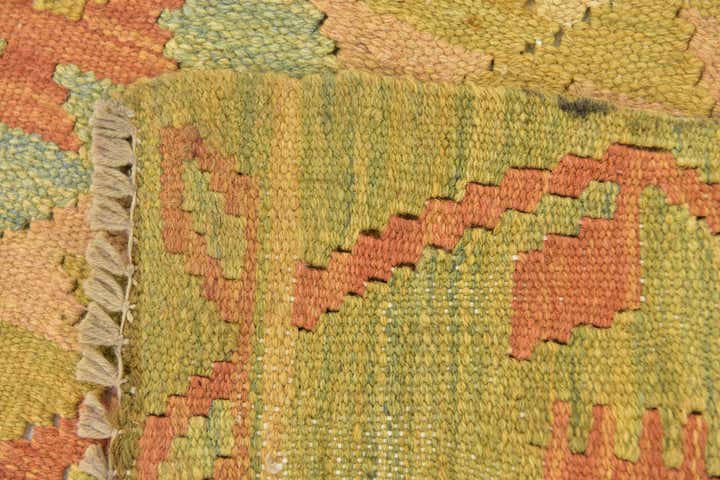 3' 6 x 5' 4 Hand Woven Kilim Waziri Wool Rug