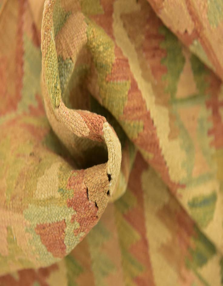 Detail image of 3' 3 x 4' 10  Hand Woven Kilim Waziri Wool Rug