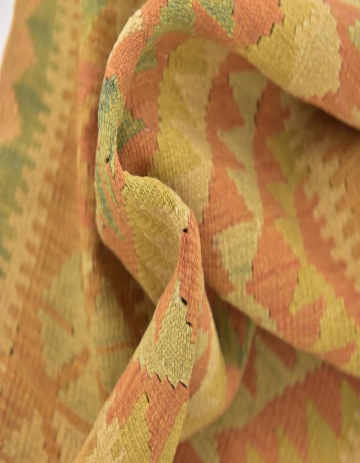 Detail image of 3' 2 x 5'  Hand Woven Kilim Waziri Wool Rug