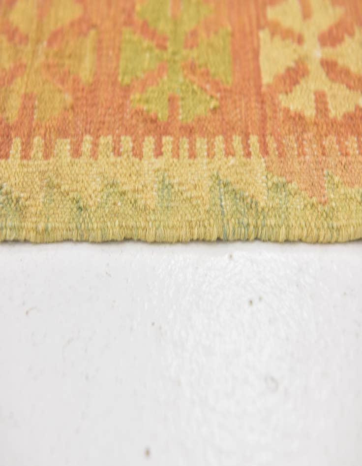 Detail image of 3' 2 x 5'  Hand Woven Kilim Waziri Wool Rug