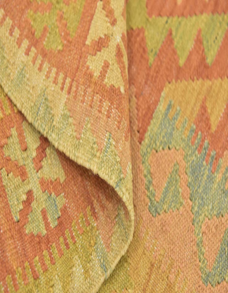 Detail image of 3' 2 x 5'  Hand Woven Kilim Waziri Wool Rug