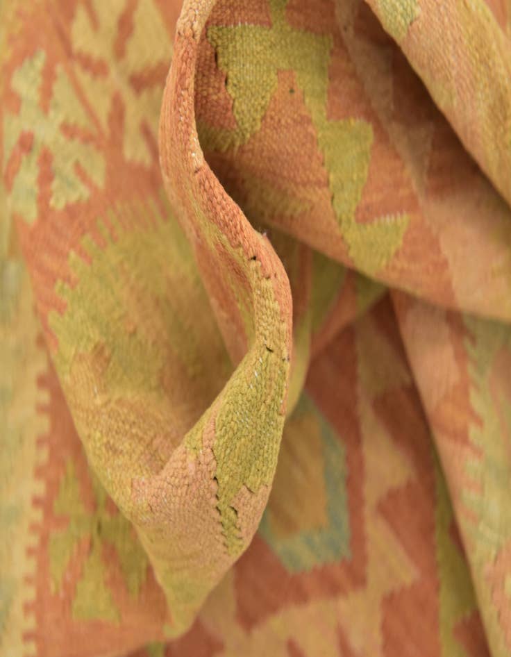 Detail image of 3' 2 x 5'  Hand Woven Kilim Waziri Wool Rug