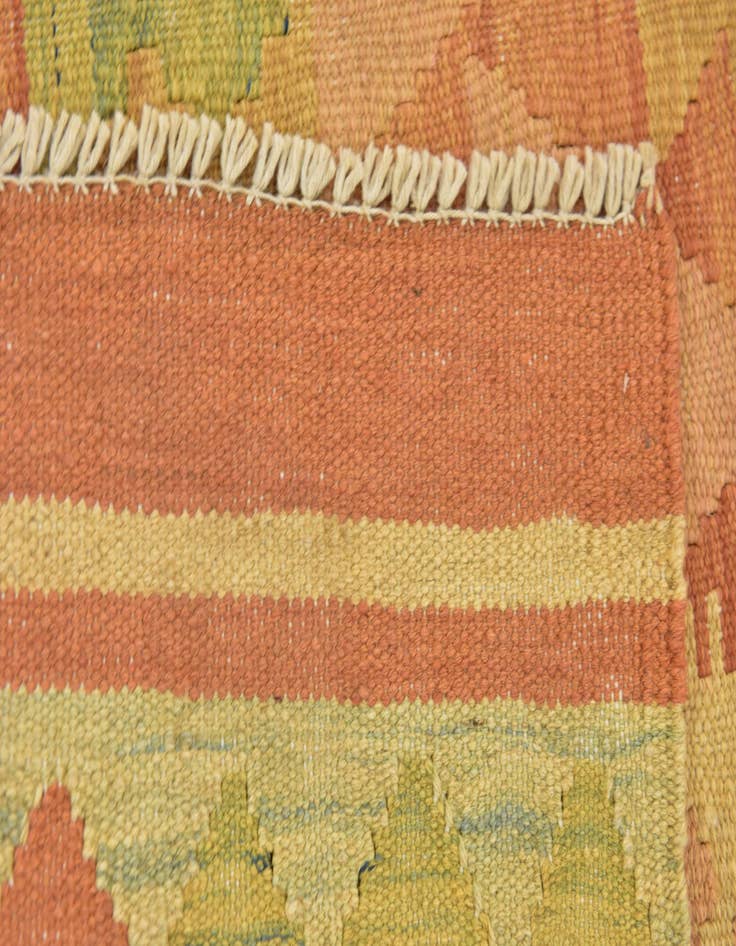 Detail image of 3' 2 x 5'  Hand Woven Kilim Waziri Wool Rug