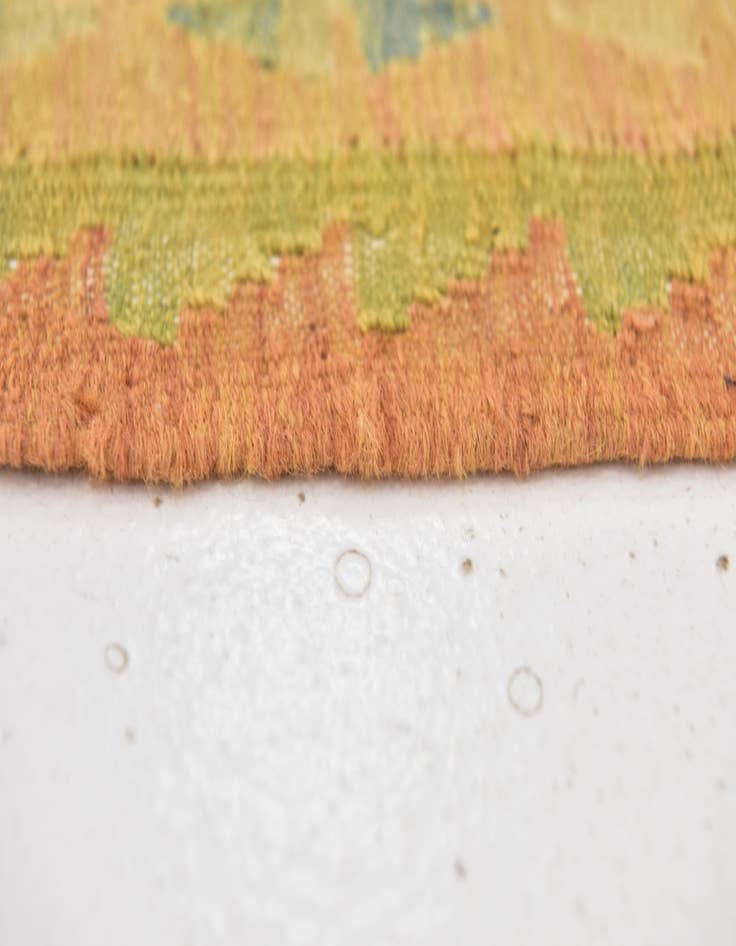 Detail image of 3' 2 x 4' 9  Hand Woven Kilim Waziri Wool Rug