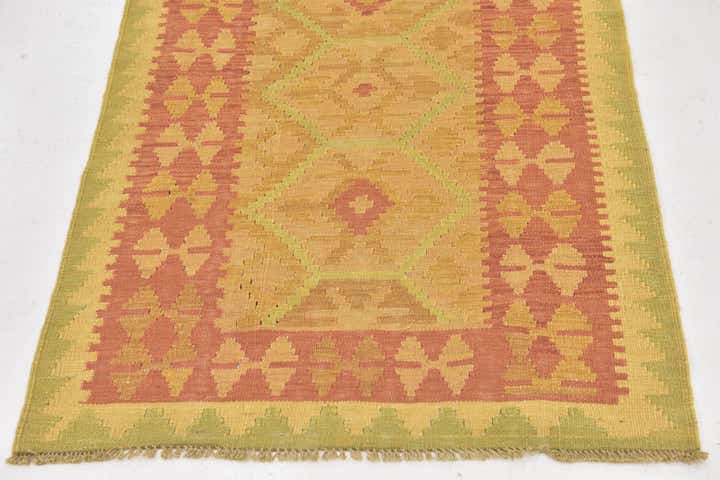 90cm x 145cm Hand Woven Kilim Waziri Wool Rug