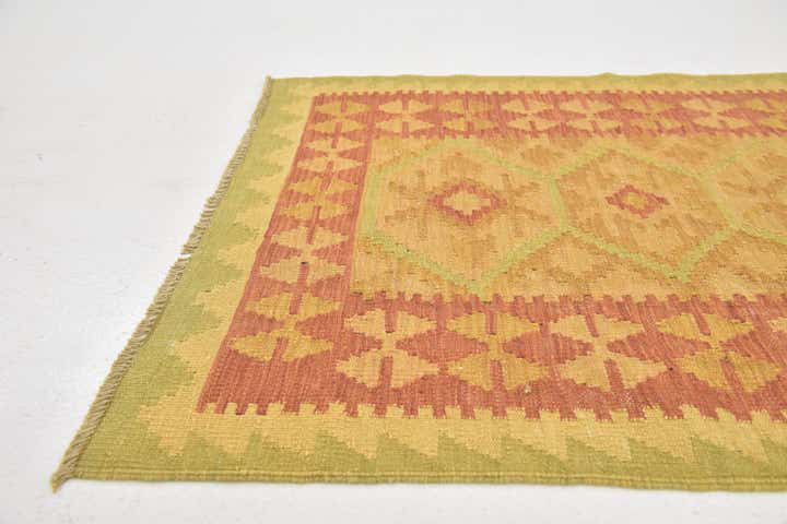 90cm x 145cm Hand Woven Kilim Waziri Wool Rug