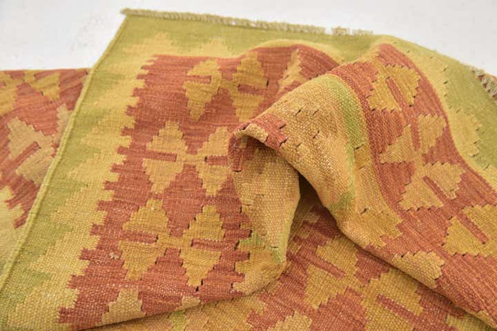 90cm x 145cm Hand Woven Kilim Waziri Wool Rug