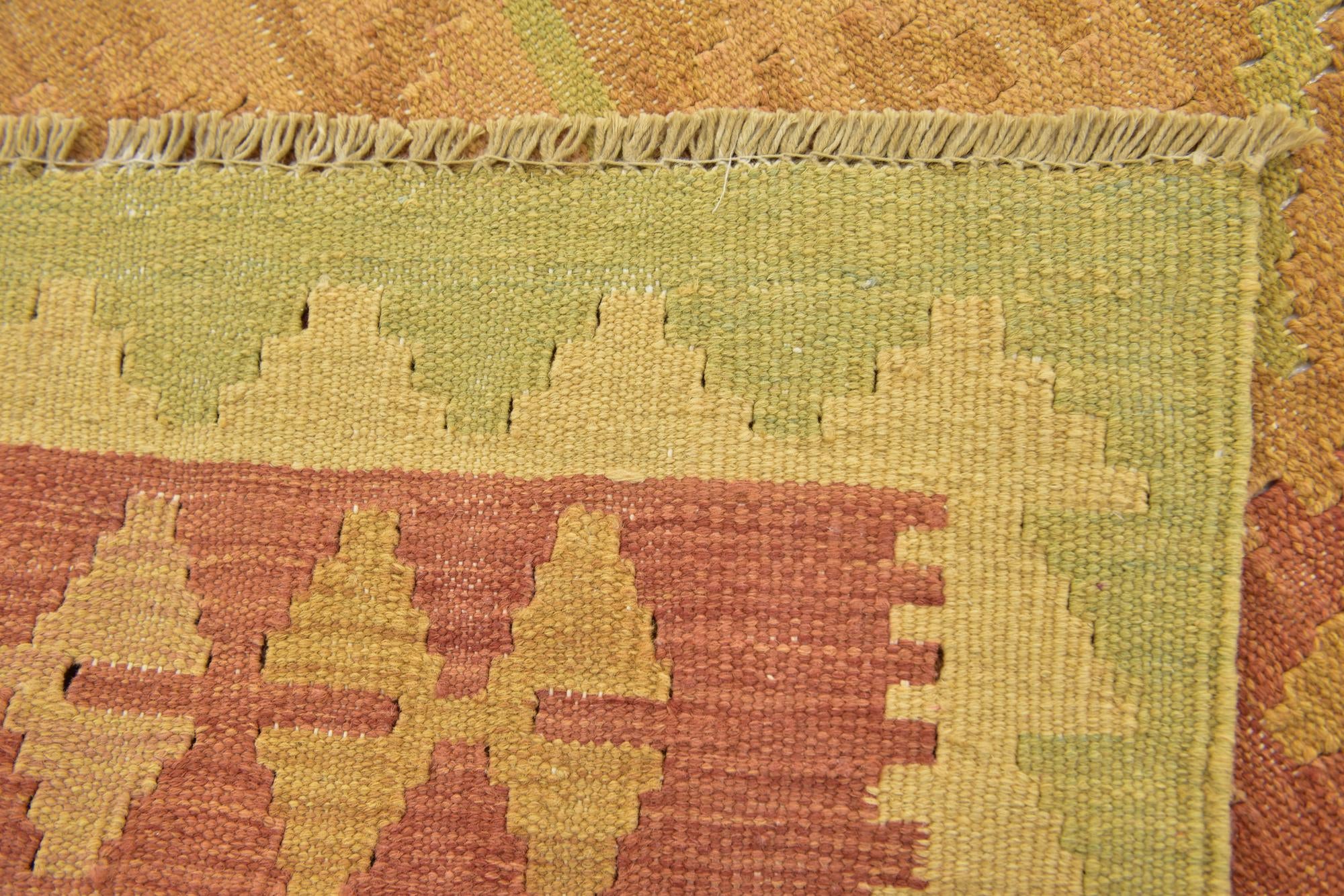 90cm x 145cm Hand Woven Kilim Waziri Wool Rug