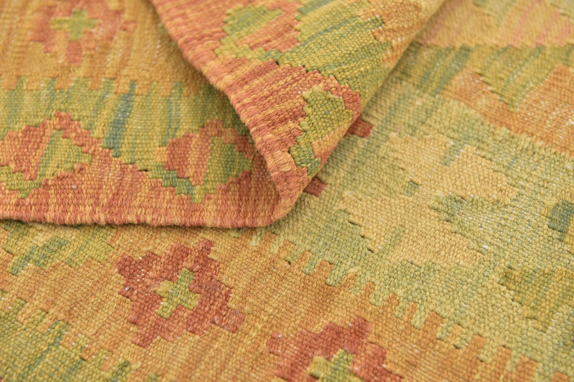 95cm x 165cm Tejido a mano Kilim Waziri Alfombra Lana