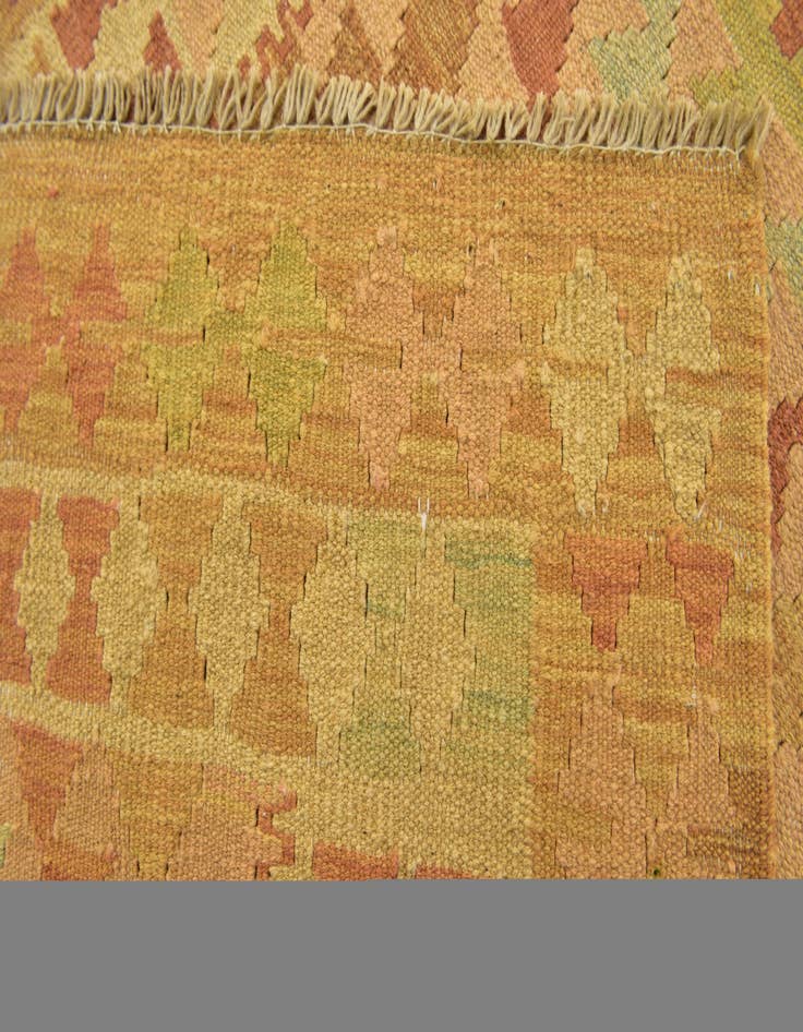 Detail image of 2' 8 x 4'  Hand Woven Kilim Waziri Wool Rug
