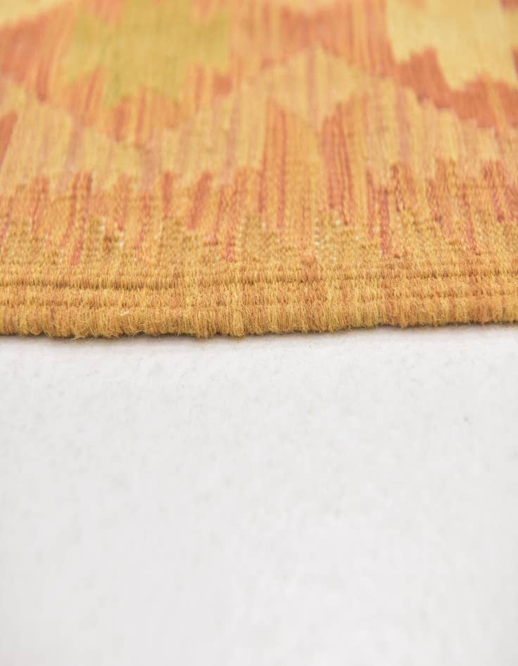 Detail image of 2' 6 x 4'  Hand Woven Kilim Waziri Wool Rug