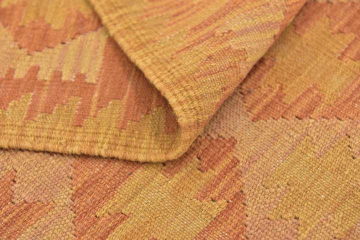 2' 6 x 4' Hand Woven Kilim Waziri Wool Rug