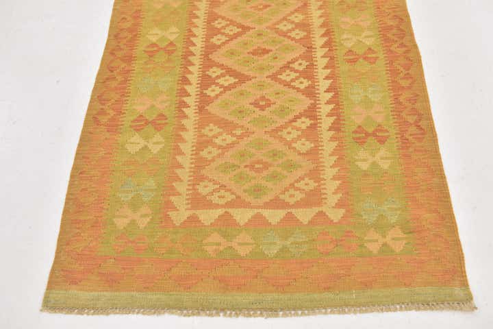 3' x 5' Hand Woven Kilim Waziri Wool Rug
