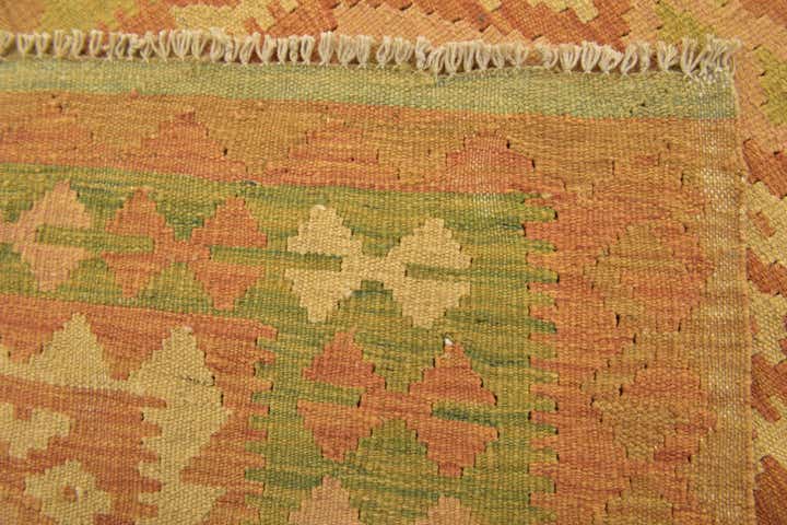 3' x 5' Hand Woven Kilim Waziri Wool Rug