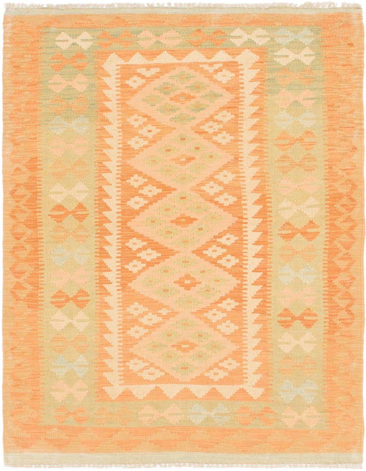 Detail image of 3' x 5' Hand Woven Kilim Waziri Wool Rug