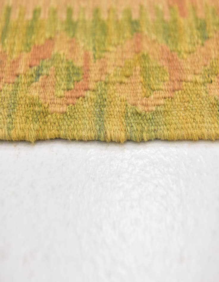 Detail image of 3' 5 x 5'  Hand Woven Kilim Waziri Wool Rug