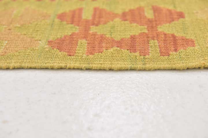 3' 3 x 5' Hand Woven Kilim Waziri Wool Rug
