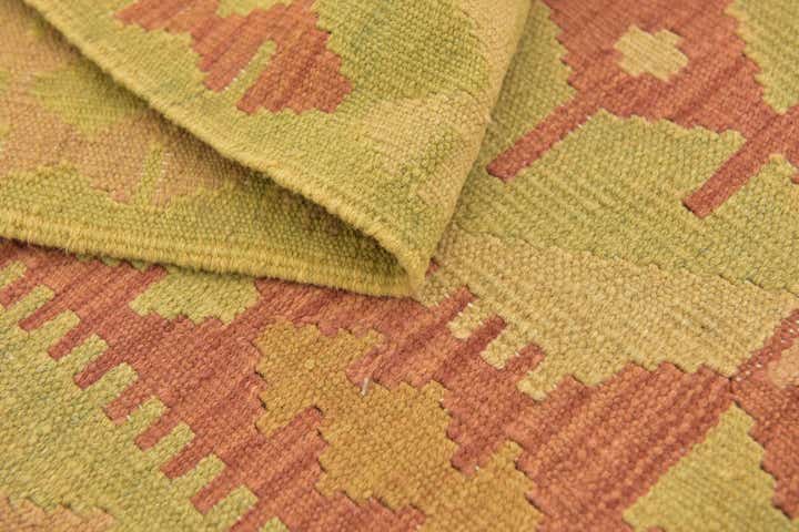 3' 3 x 5' Hand Woven Kilim Waziri Wool Rug