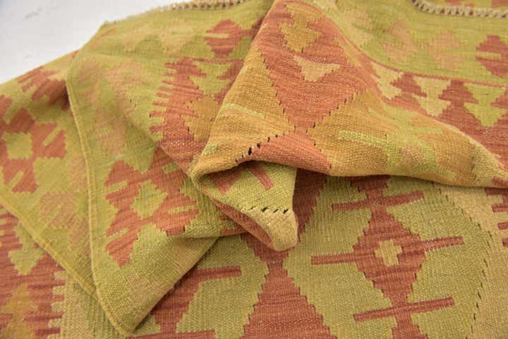 3' 3 x 5' Hand Woven Kilim Waziri Wool Rug