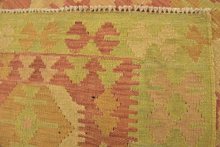 3' 3 x 5' Hand Woven Kilim Waziri Wool Rug