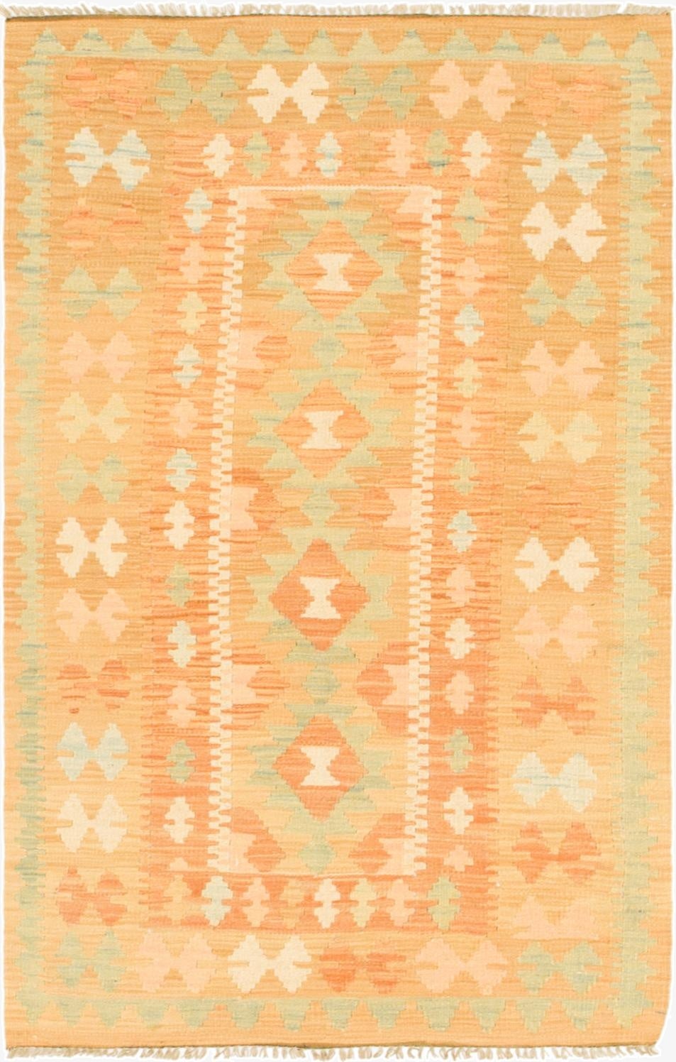 2' 7 x 4' 3  Hand Woven Kilim Waziri Wool Rug