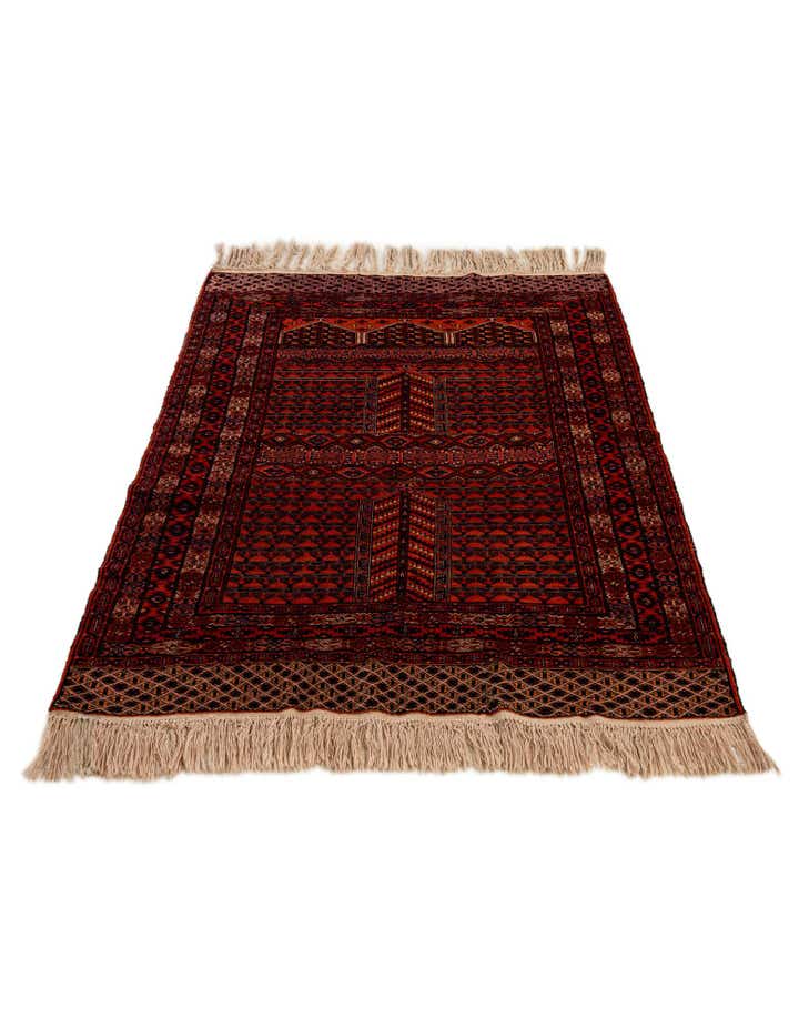 3' 10 x 5' 10 Hand Knotted Lahour Oriental Wool Rug