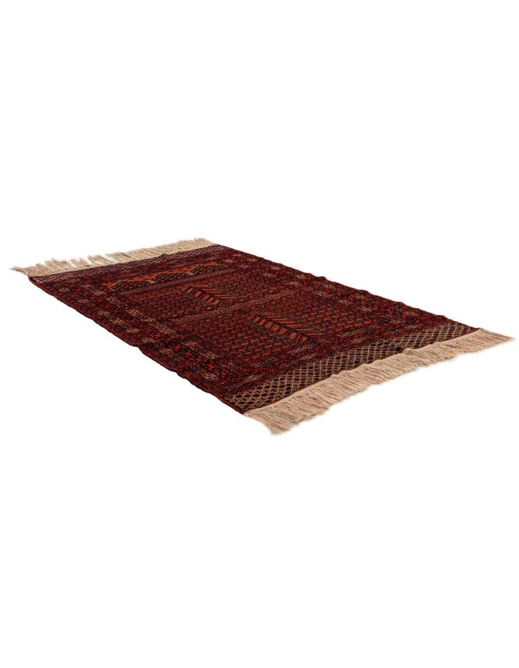 Detail image of 3' 10 x 5' 10 Hand Knotted Lahour Oriental Wool Rug