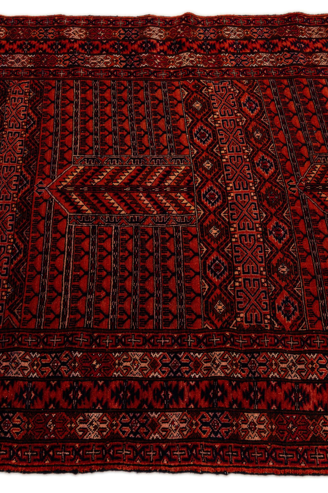 3' 10 x 5' 10 Hand Knotted Lahour Oriental Wool Rug