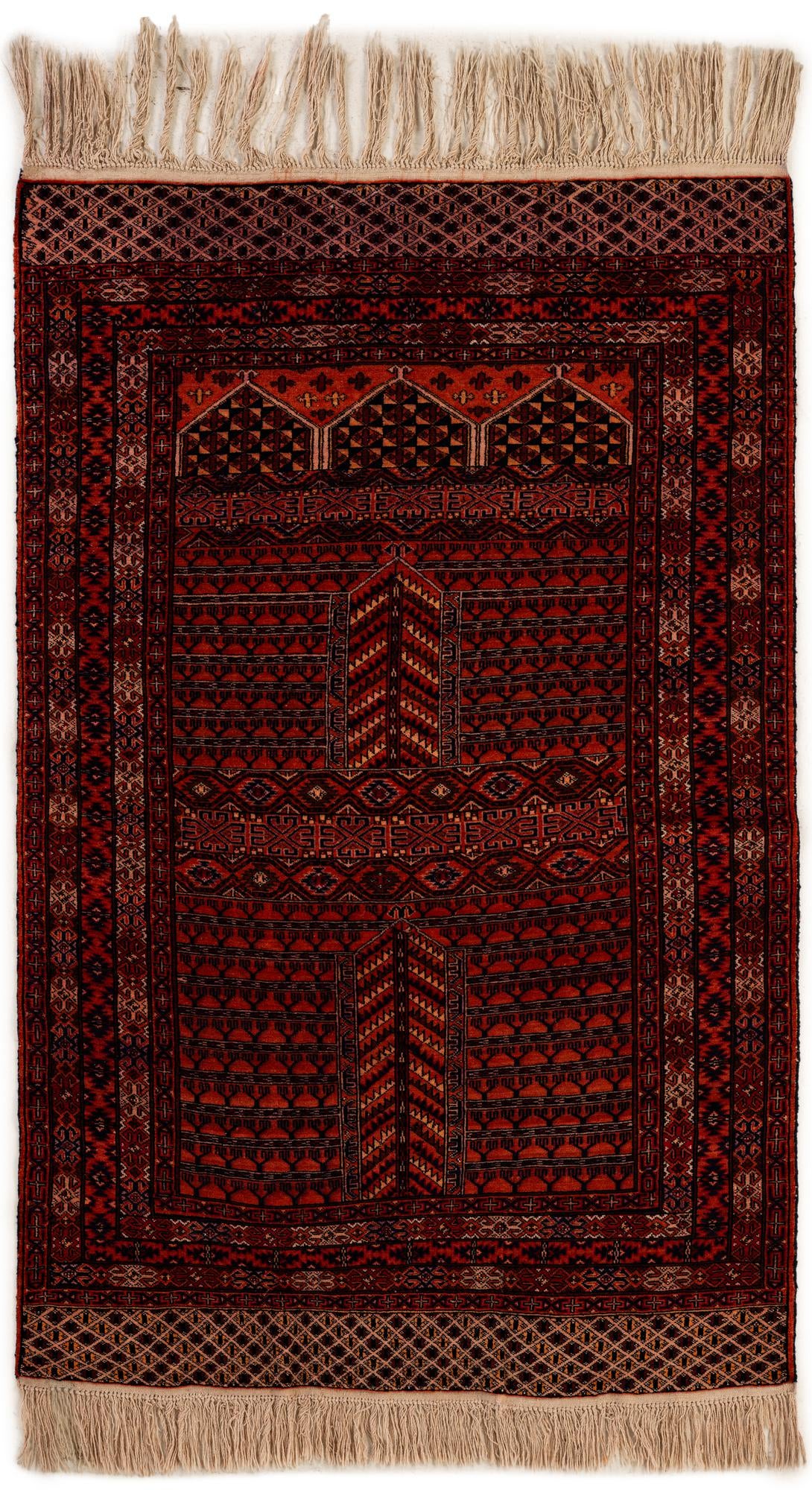 3' 10 x 5' 10 Hand Knotted Lahour Oriental Wool Rug