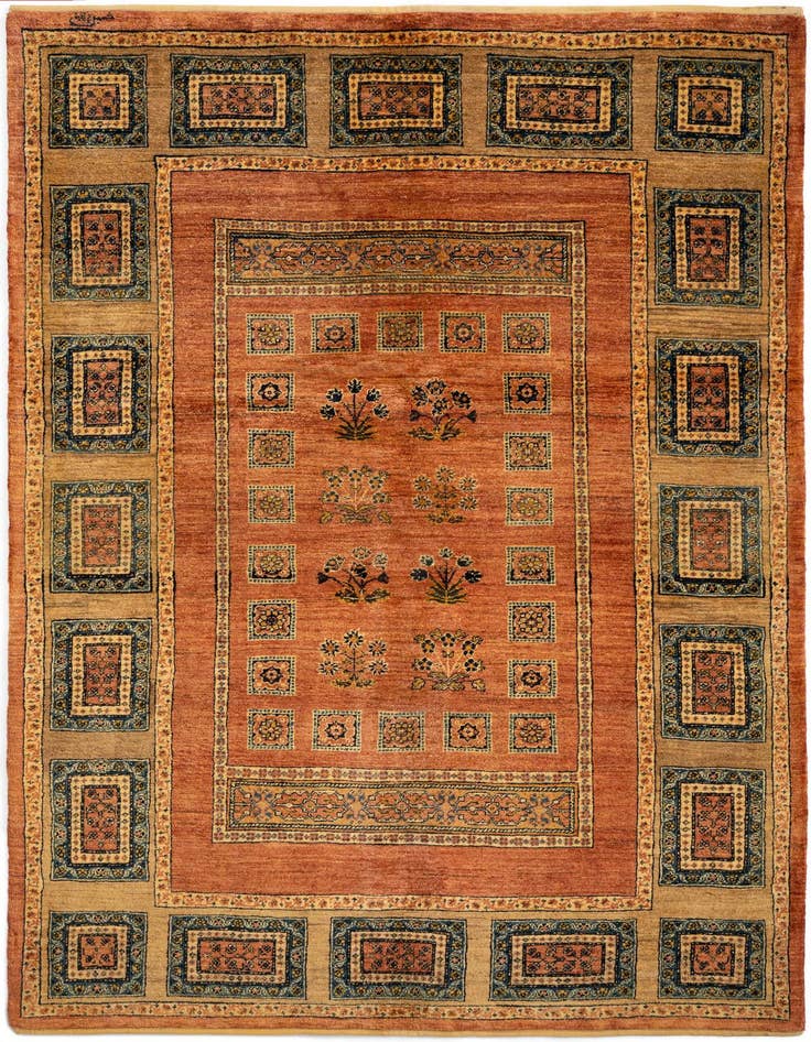 Detail image of 4' 9 x 6' 6 Luribaft Wool Rug