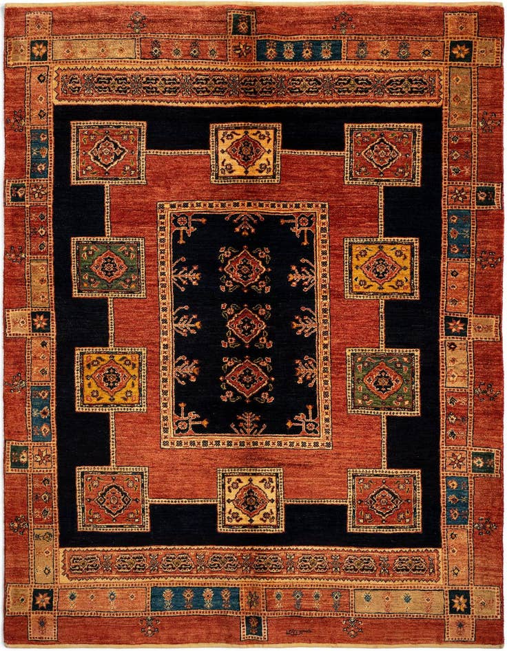 Detail image of 4' 10 x 7' 1 Luribaft Wool Rug