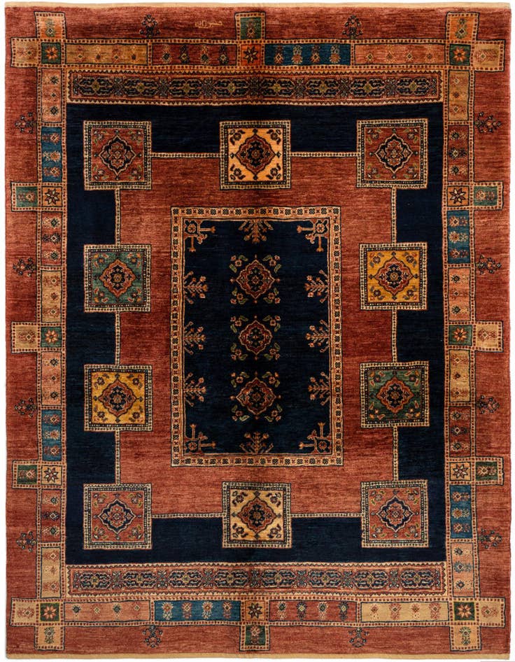 Detail image of 5' x 6' 6 Luribaft Wool Rug