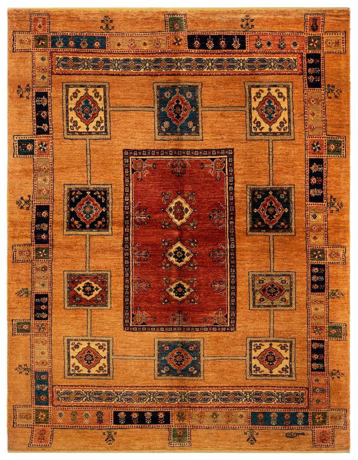 Detail image of 4' 10 x 7' 10 Luribaft Wool Rug