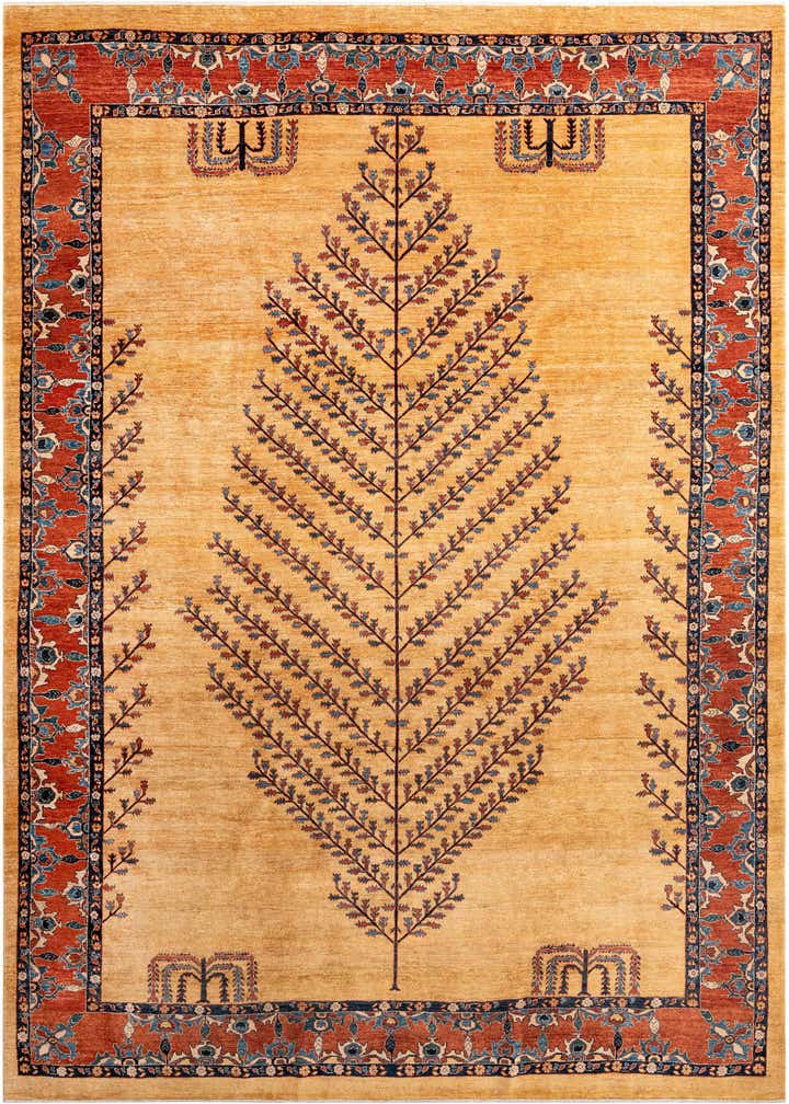 7' 7 x 9' 8 Hand Knotted Luribaft Rug