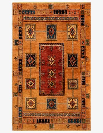 4' 10 x 7' 10 Luribaft Wool Rug